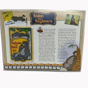 Willabee & Ward Disney Baloo Bagheera 1967 Collectible Patch & Fact Card